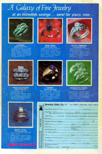 Mark Jeweler Ad - 1975