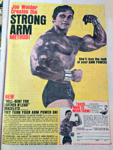 Joe Weider Equipment w/ Arnold Schwarzenegger Ad1968 