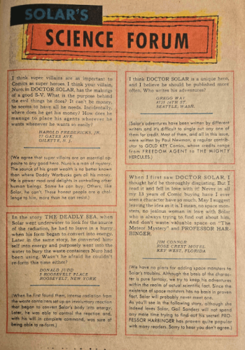 Solars Science Forum - 1963