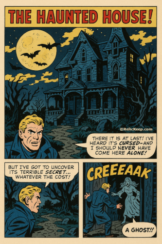 The Haunted House AI Comic