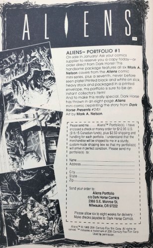 Aliens Movie Merchandise - 1988