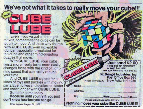 Cube Lube - 1982