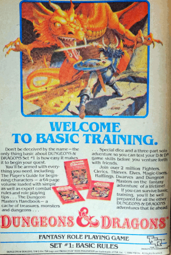 Dungeons & Dragons Basic Box Set - 1986