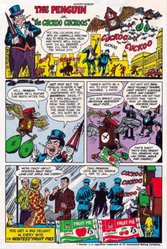 DC Comics Penguin Hostess Fruit Pies - 1978